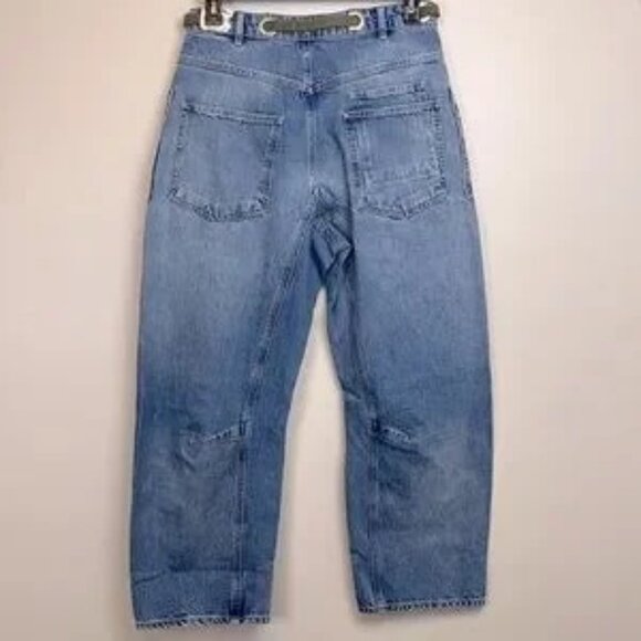 Free People Moxie Barrel Paint Splatter Jeans - Picture 8 of 9